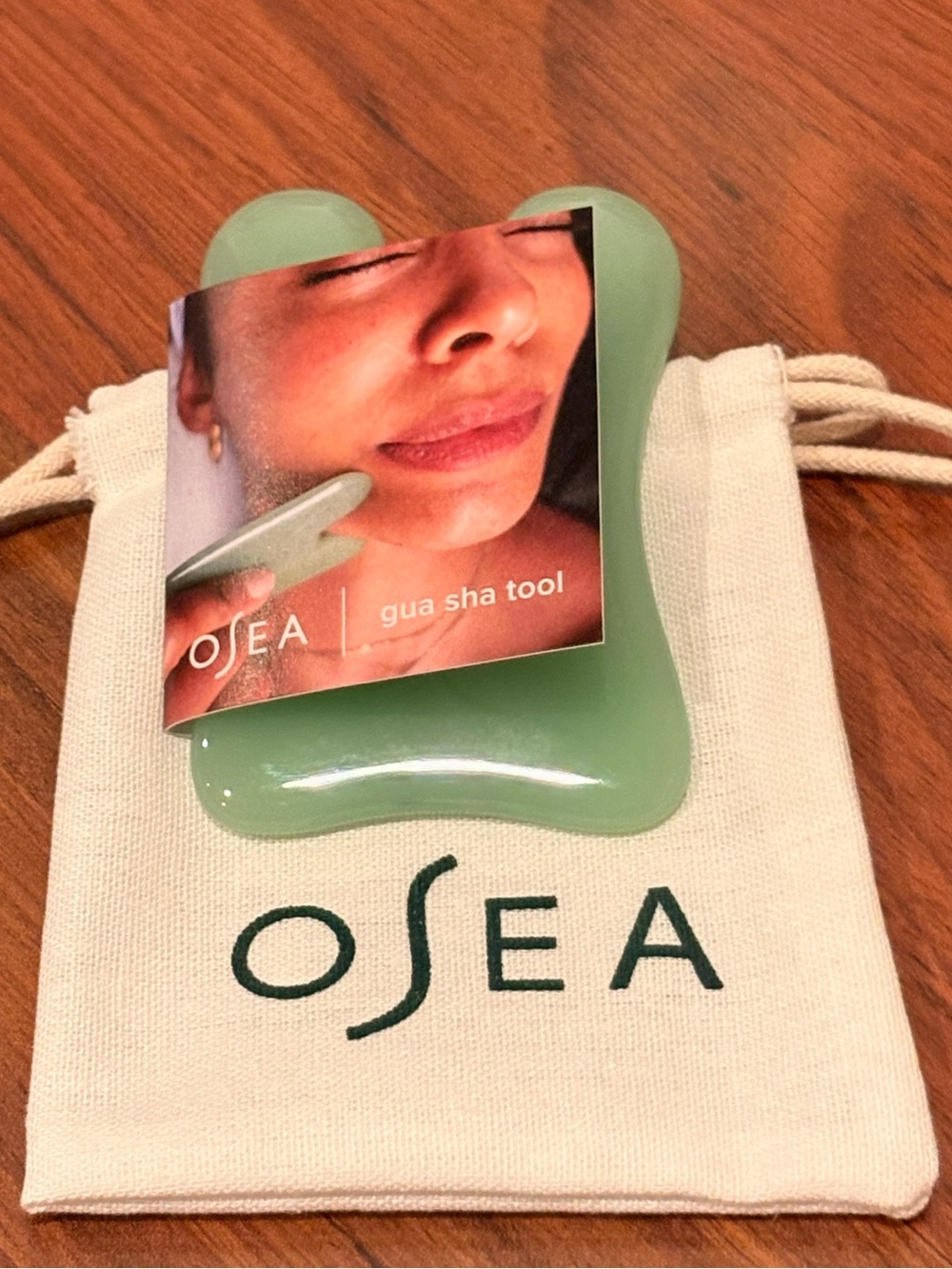 FREE NEW Gua Sha Jade Facial Sculptor Massage Tool and pouch $32